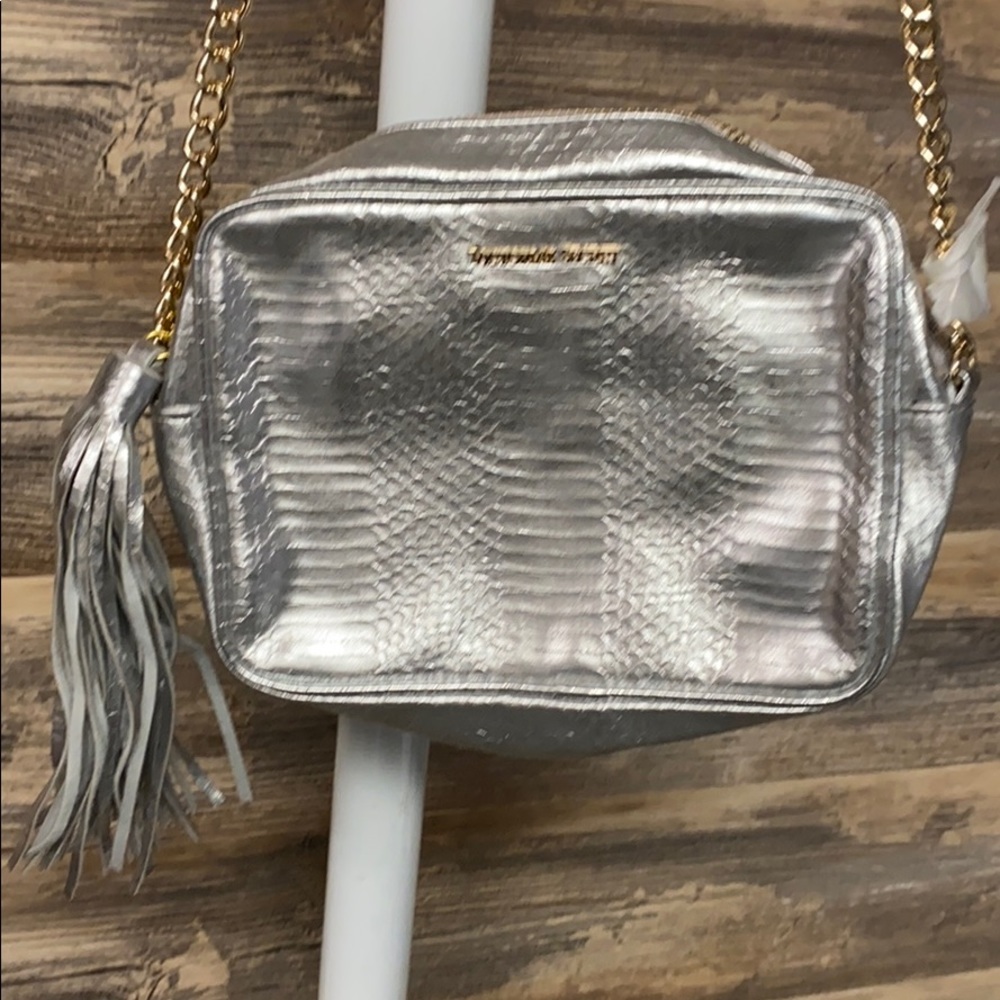 Victoria's Secret Silver Crossbody Bag NWT - Picture 3 of 6